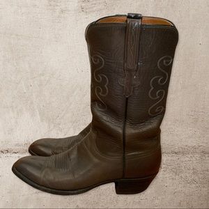 Lucchese Leather Cowboy Boots Size 9 1/2 B